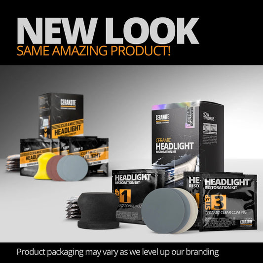 Ceramic Headlight Restoration Kit - Ceramic Coating That Restores Headlights to New - 8 Wipe Kit